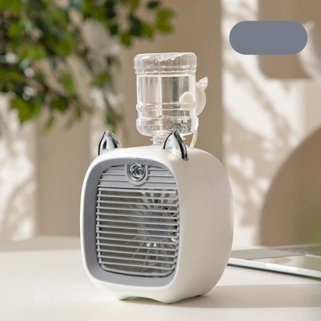 Humidificateur Ventilateur Design Chat – Rafraîchis-toi avec Style
