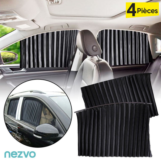 Rideaux Magnétiques pour Vitres Latérales de Voiture – Pack de 4