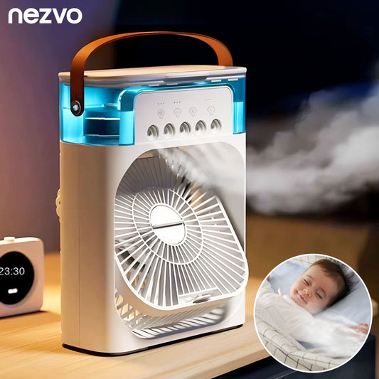 Mini Ventilateur de Refroidissement d’Air – Humidificateur Compact & Portable