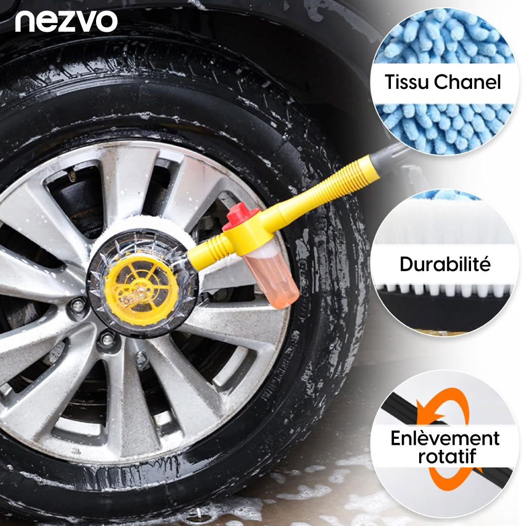 Kit de Brosse de Lavage Rotatif 360°