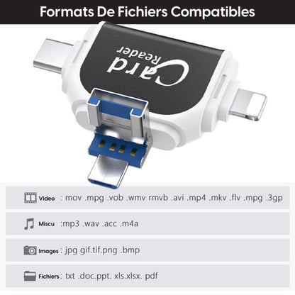 Lecteur de Carte SD TF 4-en-1 Universel