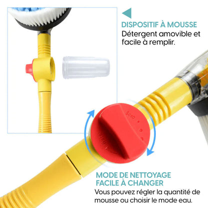 Kit de Brosse de Lavage Rotatif 360°