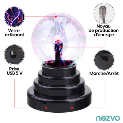 Lumière de Boule de Plasma de Cristal Magique