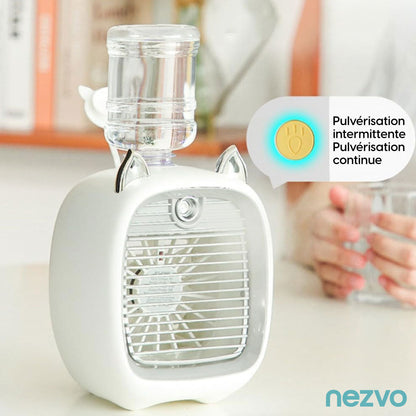 Humidificateur Ventilateur Design Chat – Rafraîchis-toi avec Style