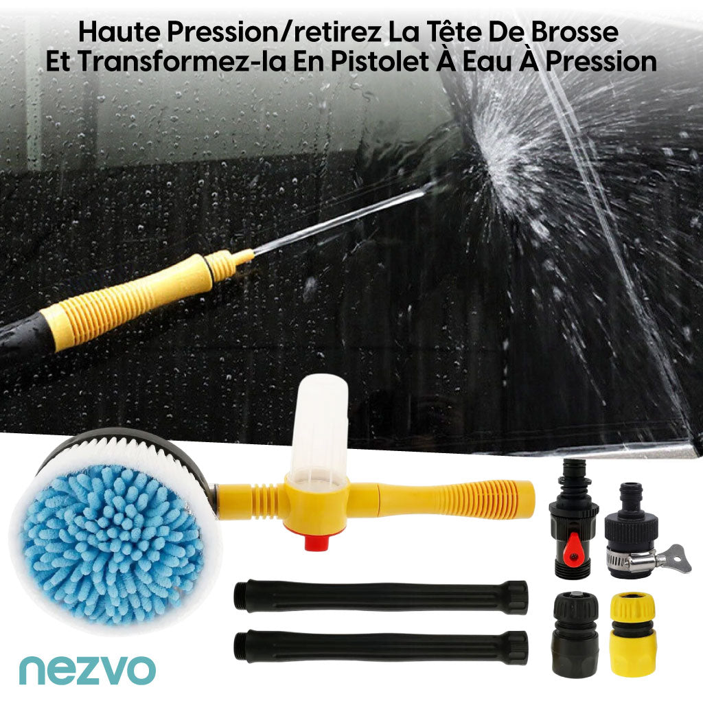 Kit de Brosse de Lavage Rotatif 360°