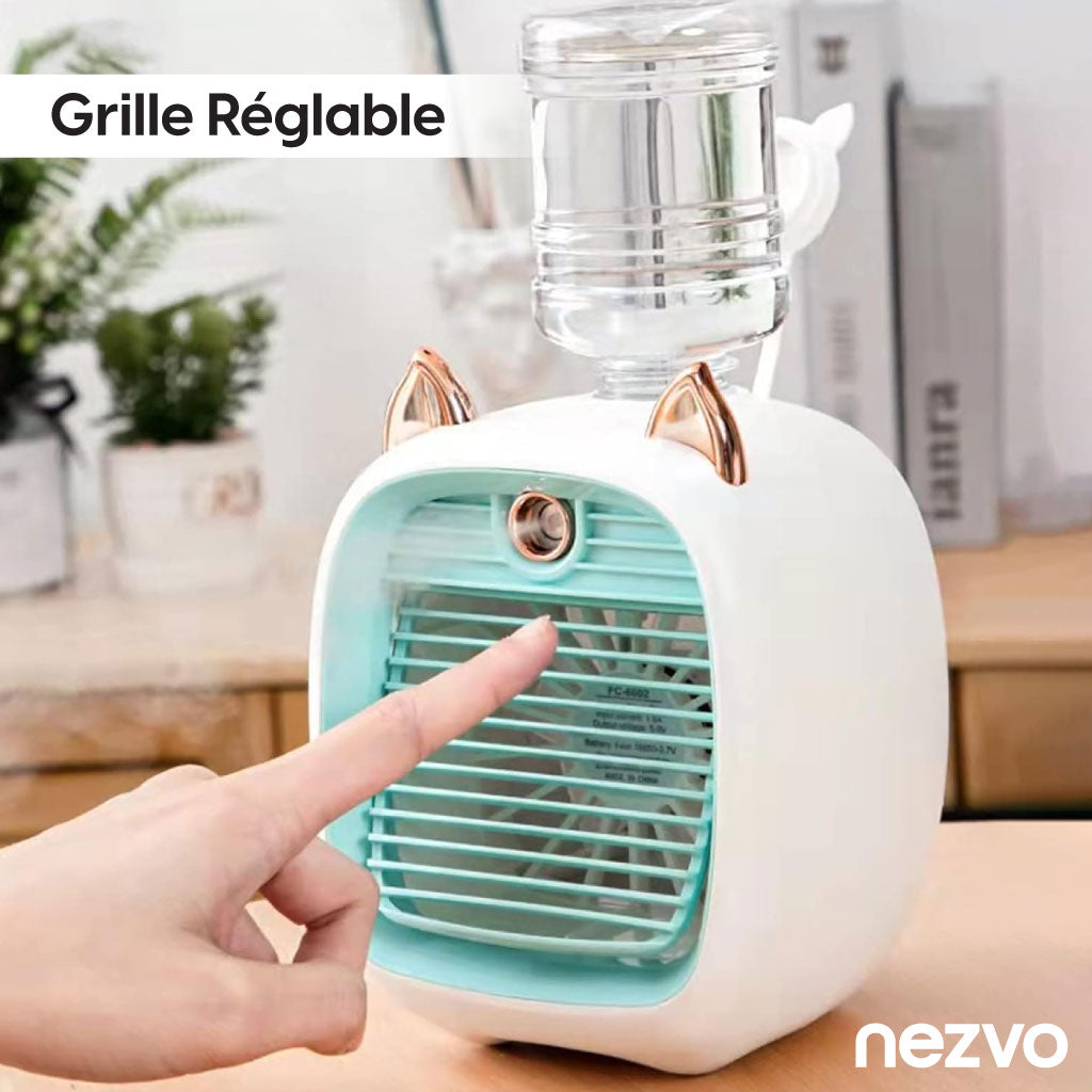 Humidificateur Ventilateur Design Chat – Rafraîchis-toi avec Style